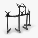 アルミクワッドフロアモニタースタンド（補助脚付き）VESAマウント付き 国内正規品 MS-FM-QD2-FM - dele.io