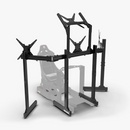 アルミクワッドフロアモニタースタンド（補助脚付き）VESAマウント付き 国内正規品 MS-FM-QD2-FM - dele.io