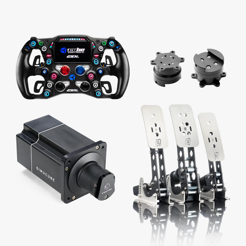 フォーミュラーバンドル Simucube 2 Pro + Cube Controls CSX-3 バンドル+ Heusinkveld Sprint ペダル - dele.io