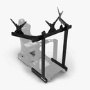 アルミ フロア トリプルモニタースタンド-最大45インチのモニター 国内正規品 MS-FM-SIN-TR2 - dele.io