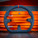 D型 ブラック レザー ステアリング Closed D Black Leather Rim - dele.io