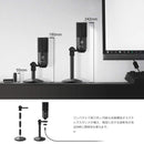 FIFINE K670B ブラック USBコンデンサーマイク スタンド付き 単一指向性 イヤホン端子