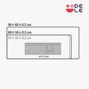 DELE ゲーミングマウスパッド ゲームデザイン 大型 キーボードパッド 滑り止め おしゃれ DL-Blue - dele.io